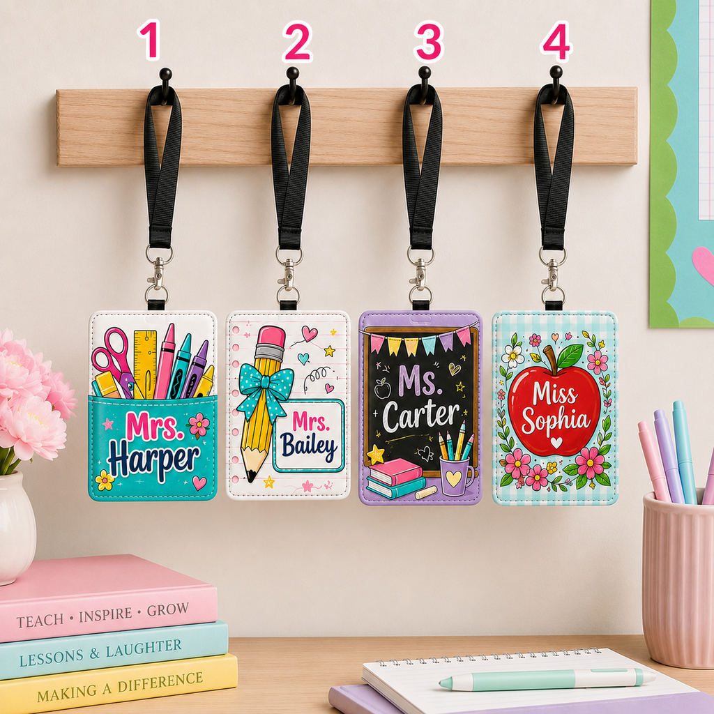 Cute Classroom Name Badge Lanyard