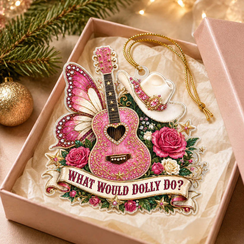 Dolly Weatern Cowboy Ornament - Acrylic