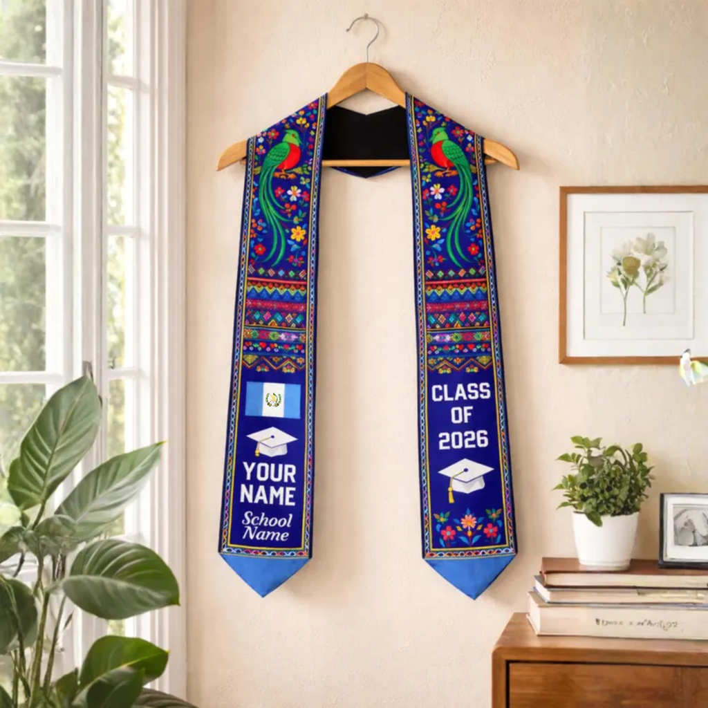 Personalized Guatemala Graduation Sash/Stole