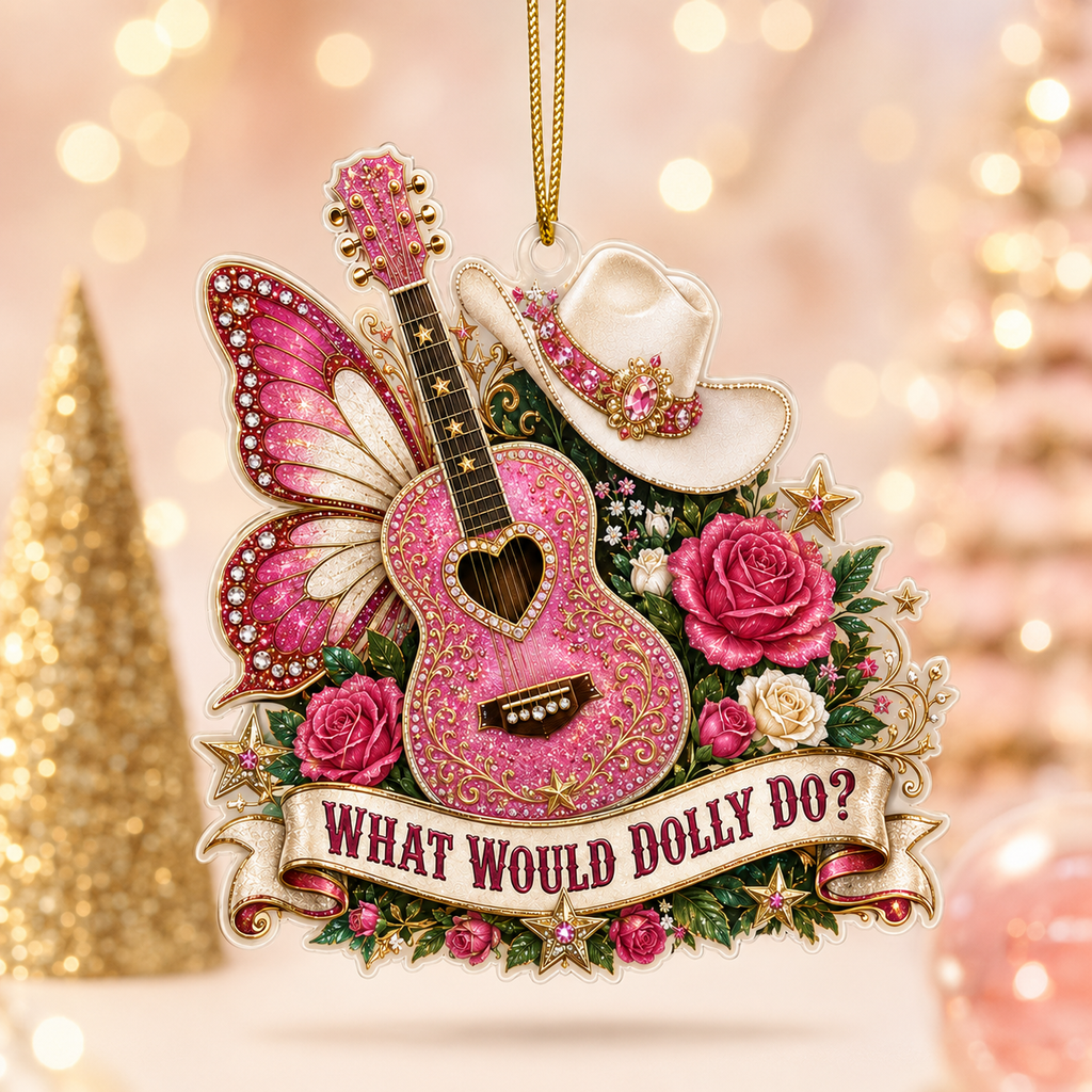 Dolly Weatern Cowboy Ornament - Acrylic