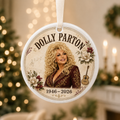 Dolly Parton Memorial Ceramic Ornament