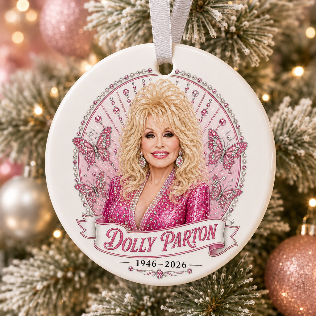 Dolly Parton Country Music Legend Keepsake - Ceramic Ornament