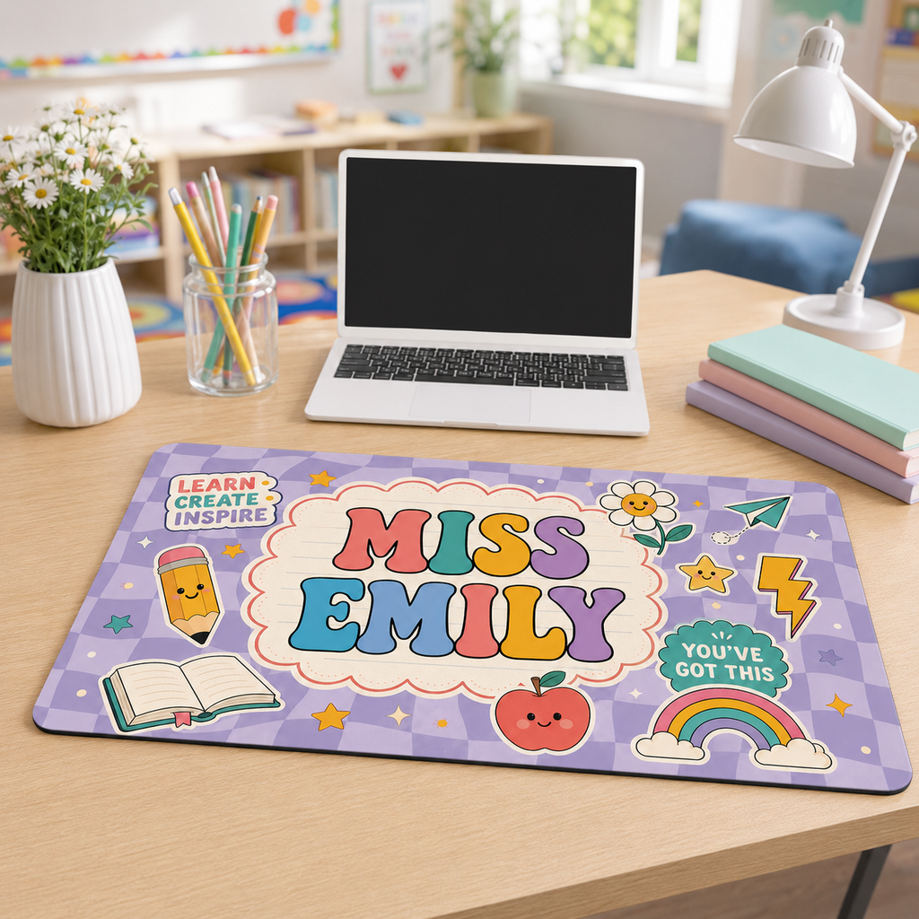 Learn Create Inspire Custom Classroom Desk Pad