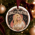 Dolly Parton Forever In Our Hearts 1946-2026 Ceramic Ornament