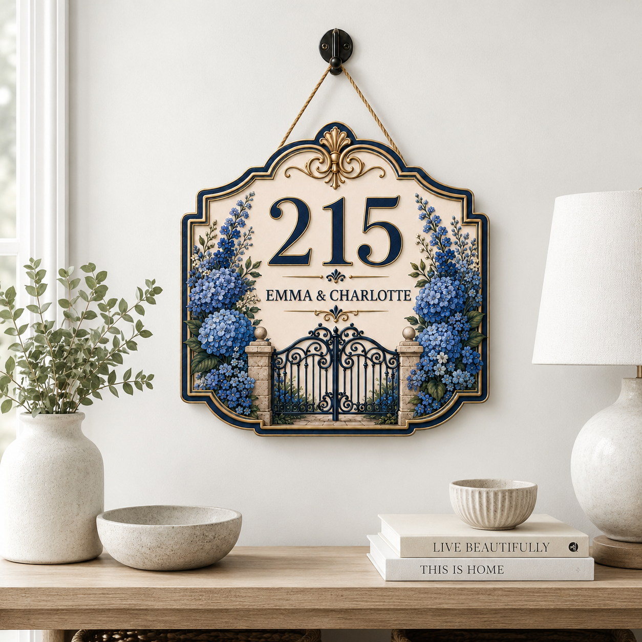 Personalized College Room Drcor - Welcome Wooden Sign