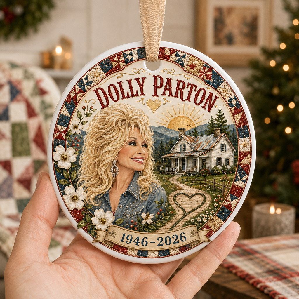 Dolly Parton Ceramic Ornamen - Country Music Memorial Keepsake