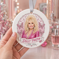 Dolly Parton Country Music Legend Keepsake - Ceramic Ornament