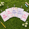 Pastel Floral Custom Badge Holder - 5 Designs