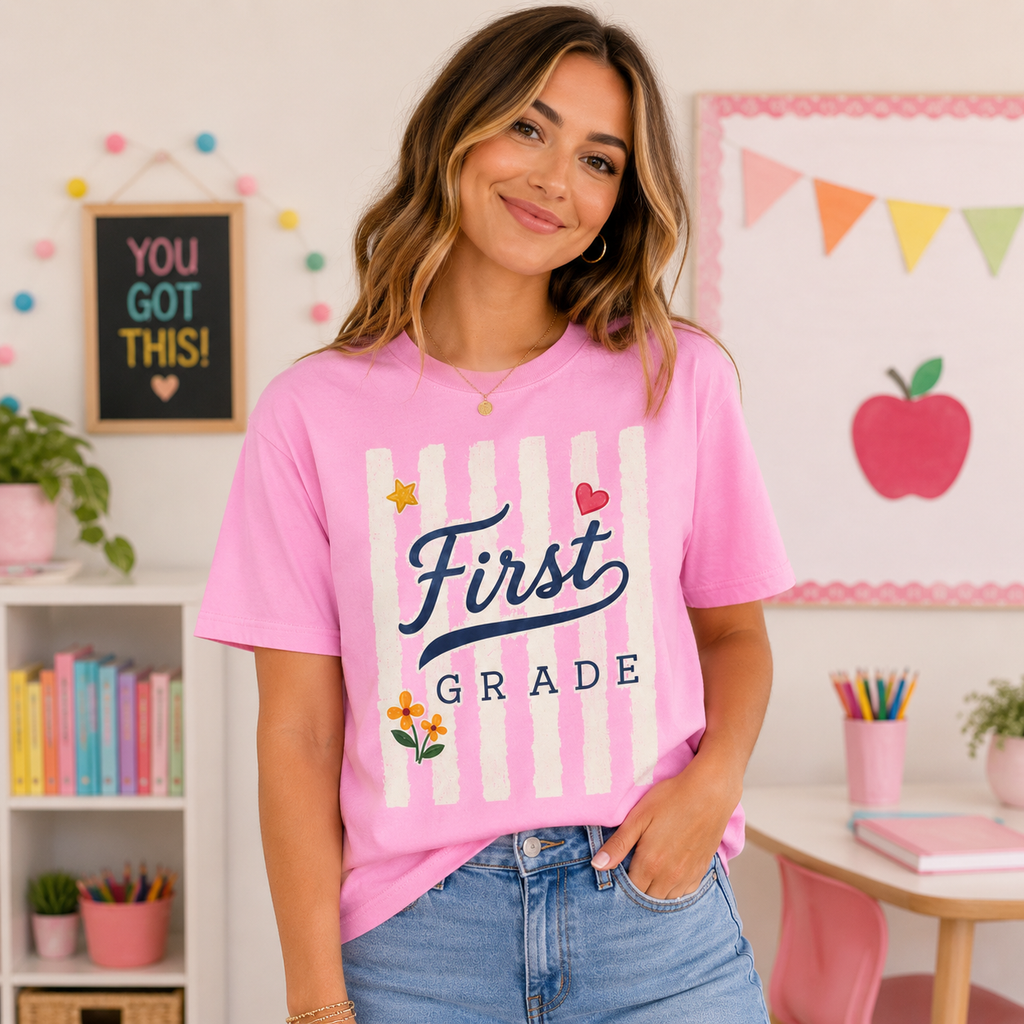 Custom Stripe Back to School Shirt