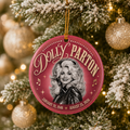Dolly Parton Rest In Peace - Ceramic Ornament