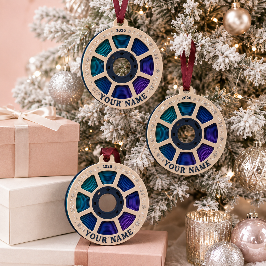Personalized Filament Spool Ornament