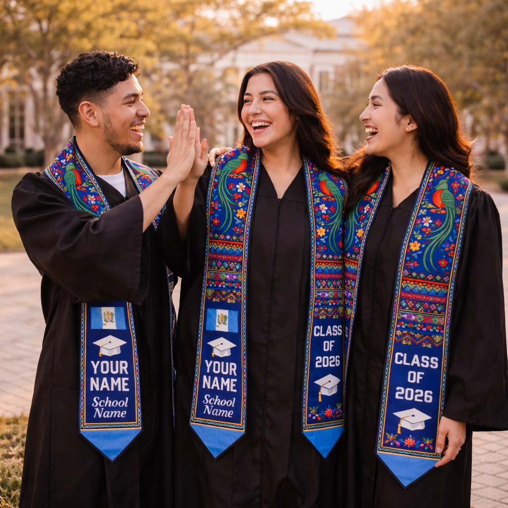 Personalized Guatemala Graduation Sash/Stole