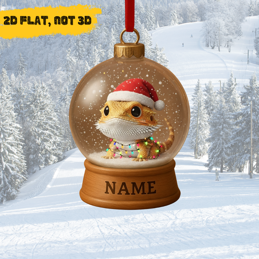 2D FLAT Custom Bearded Dragon Ornament - ACRYLIC
