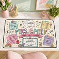 Personalized Teacher Desk Mat - Back To School Gift