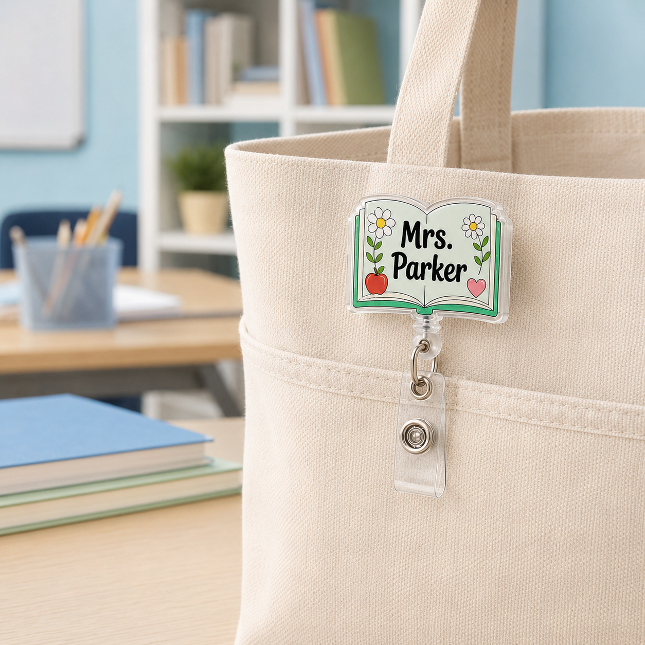 Personalized Teacher Badge Reel – 9 Styles