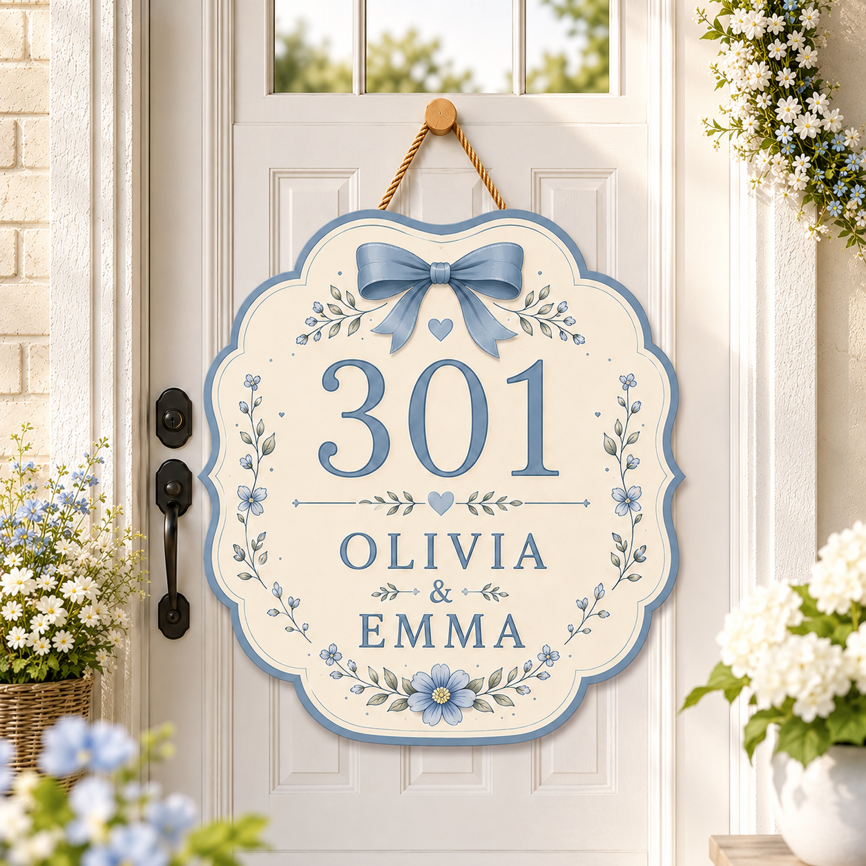 Personalized Roomies Club Dorm Sign - 3 Colors - Purple, Green, Blue