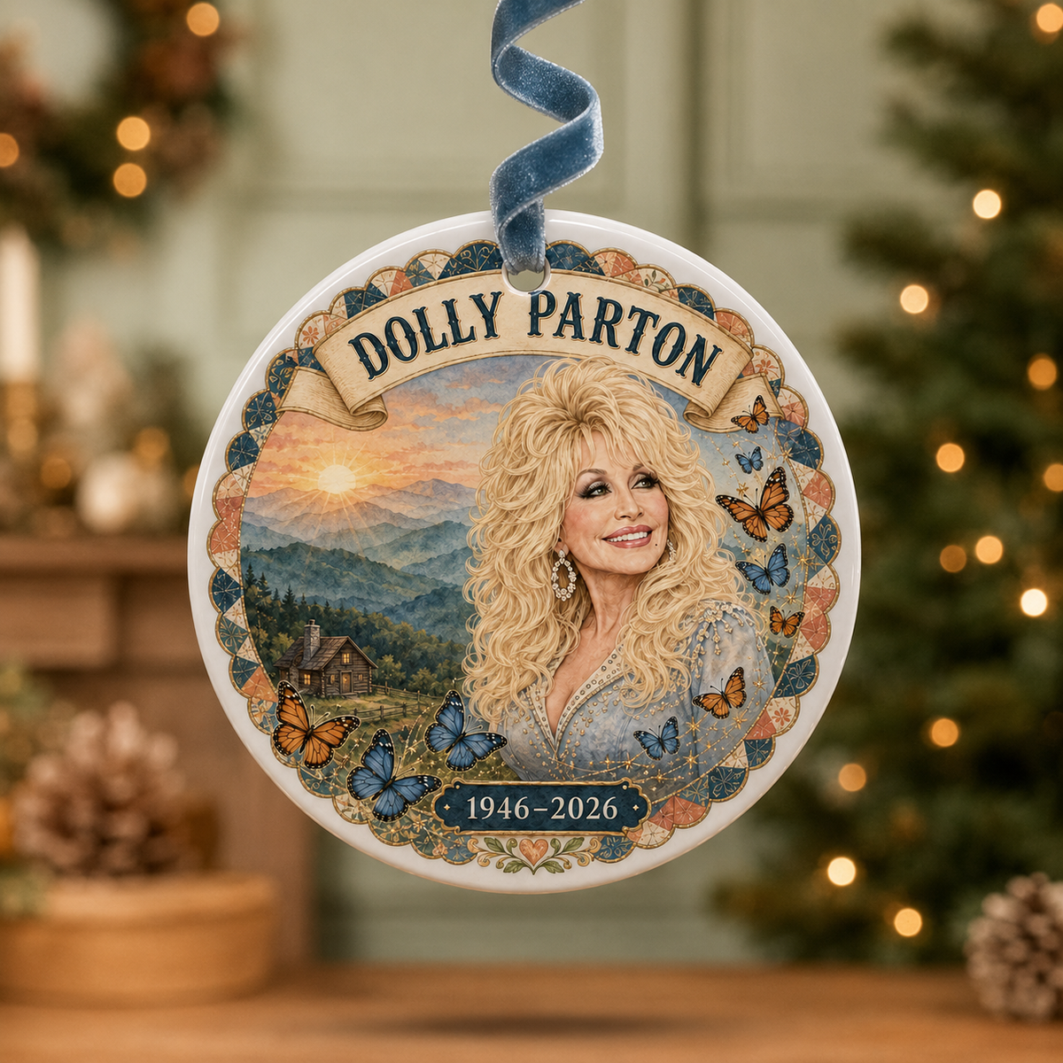 Dolly Parton 1946-2026 Ceramic Ornament