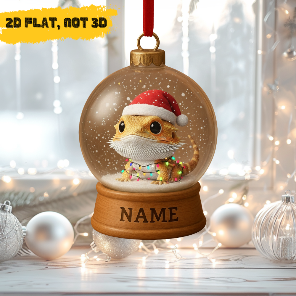 2D FLAT Custom Bearded Dragon Ornament - ACRYLIC
