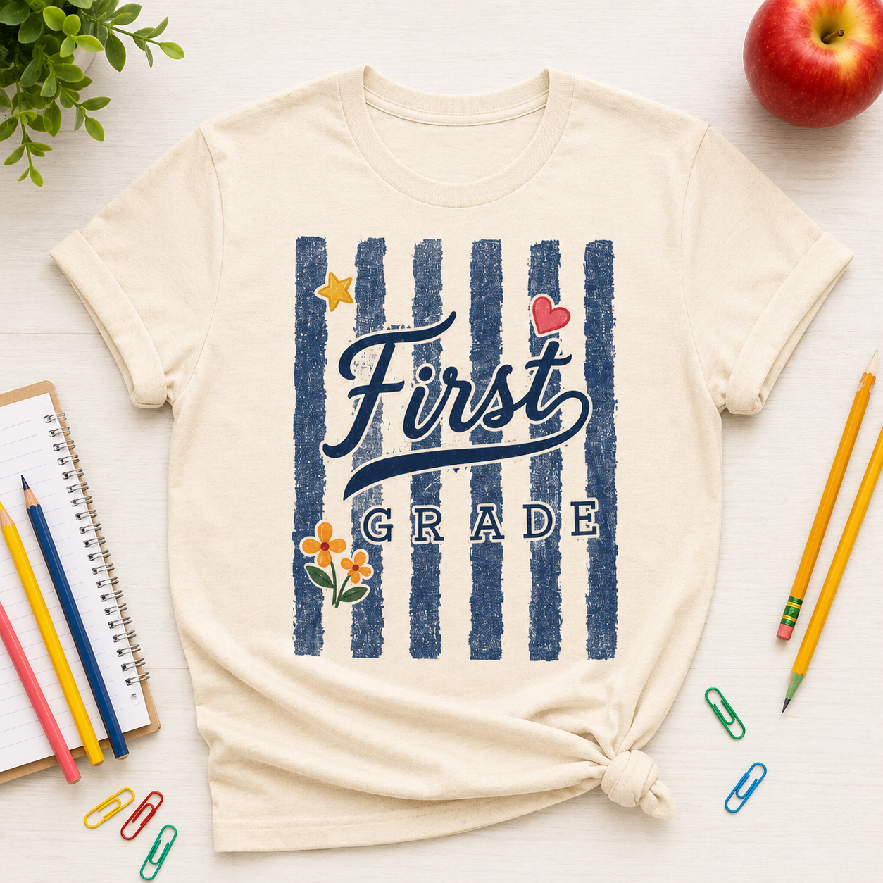Custom Stripe Back to School Shirt
