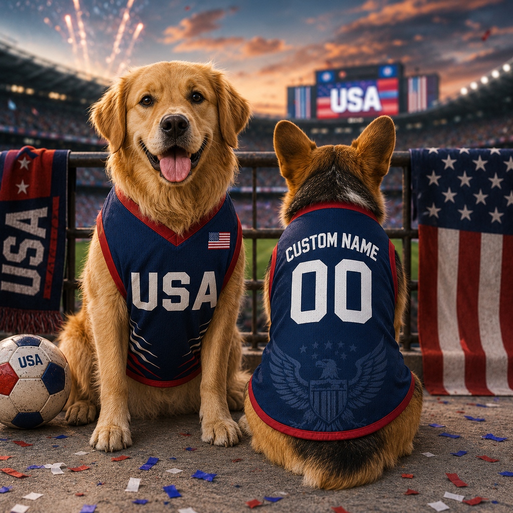 USA Dog Soccer Jersey