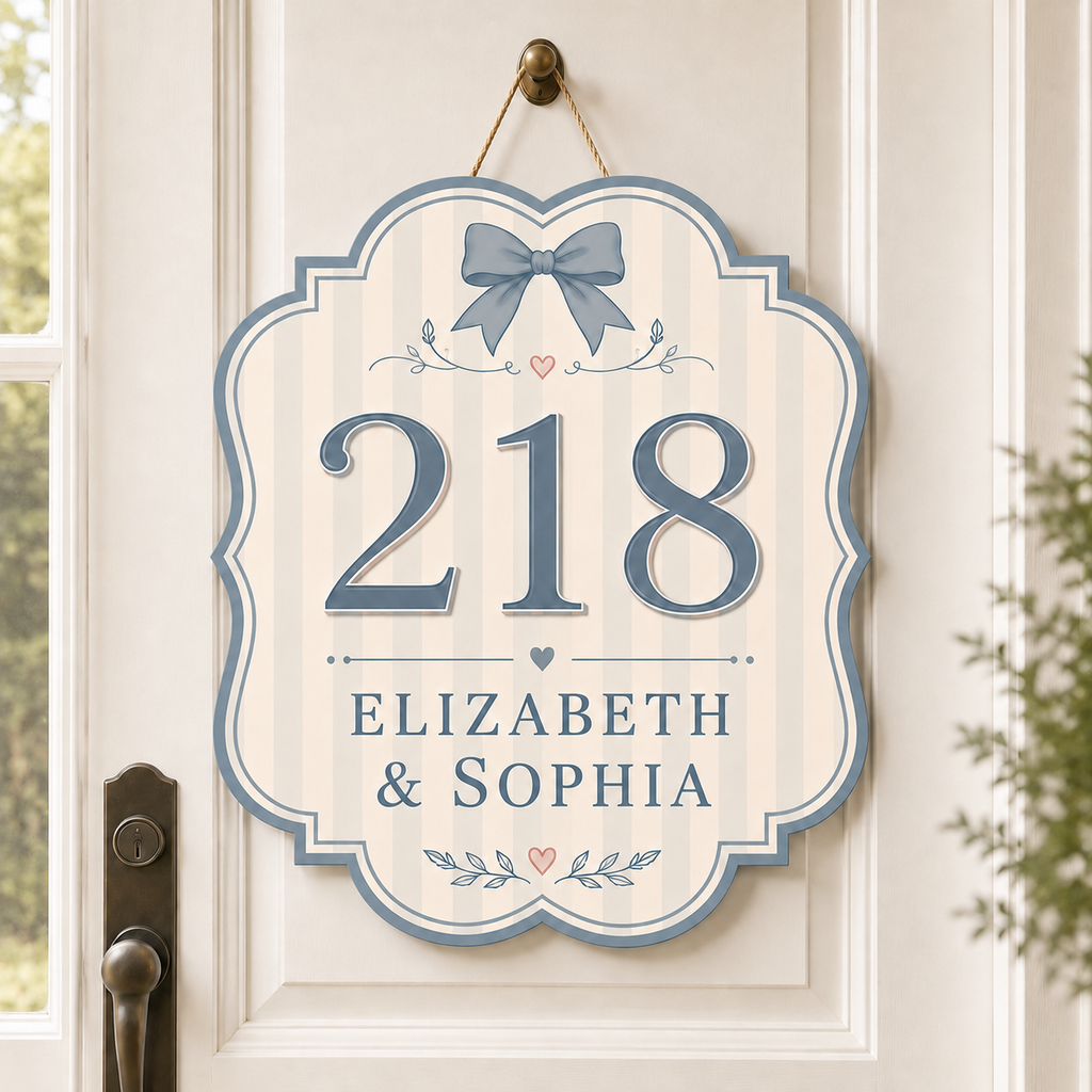 Personalized Dorm Room Door Sign: College Decor