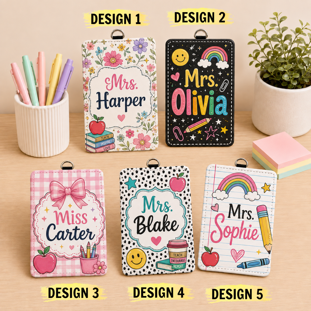 Playful Classroom Custom Name Card Holder - 5 Designs