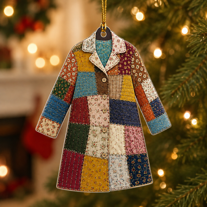 Dolly Parton Coat of Many Colors - Acrylic Ornament