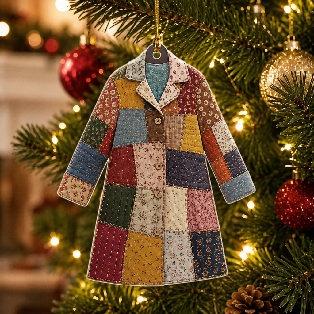 Dolly Parton Coat of Many Colors - Acrylic Ornament