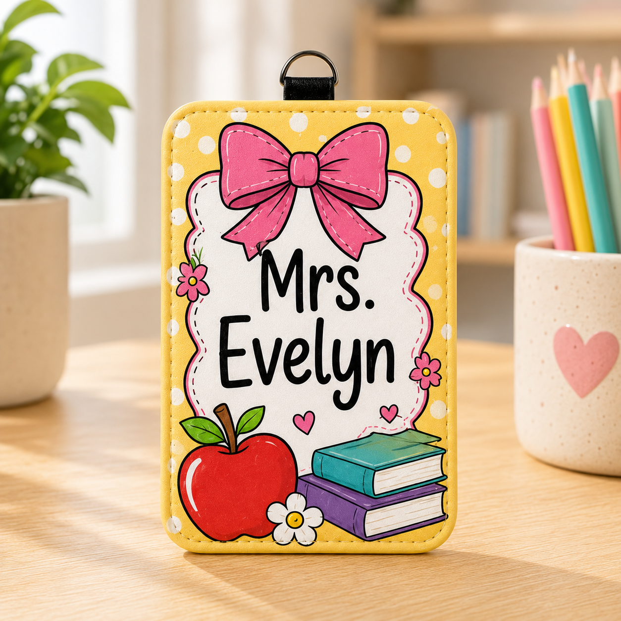 School Days Custom Name Badge Case - 6 Designs