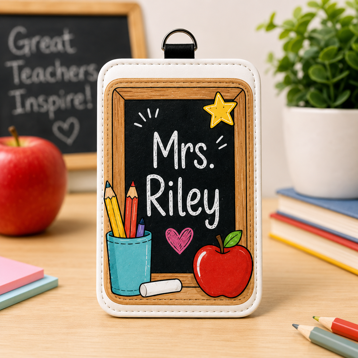 School Days Custom Name Badge Case - 6 Designs