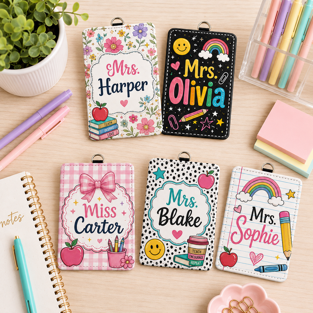 Playful Classroom Custom Name Card Holder - 5 Designs