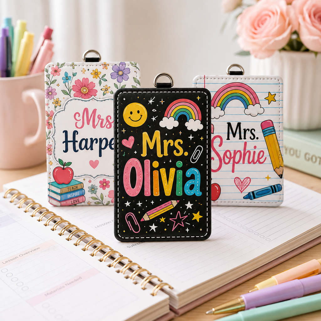 Playful Classroom Custom Name Card Holder - 5 Designs
