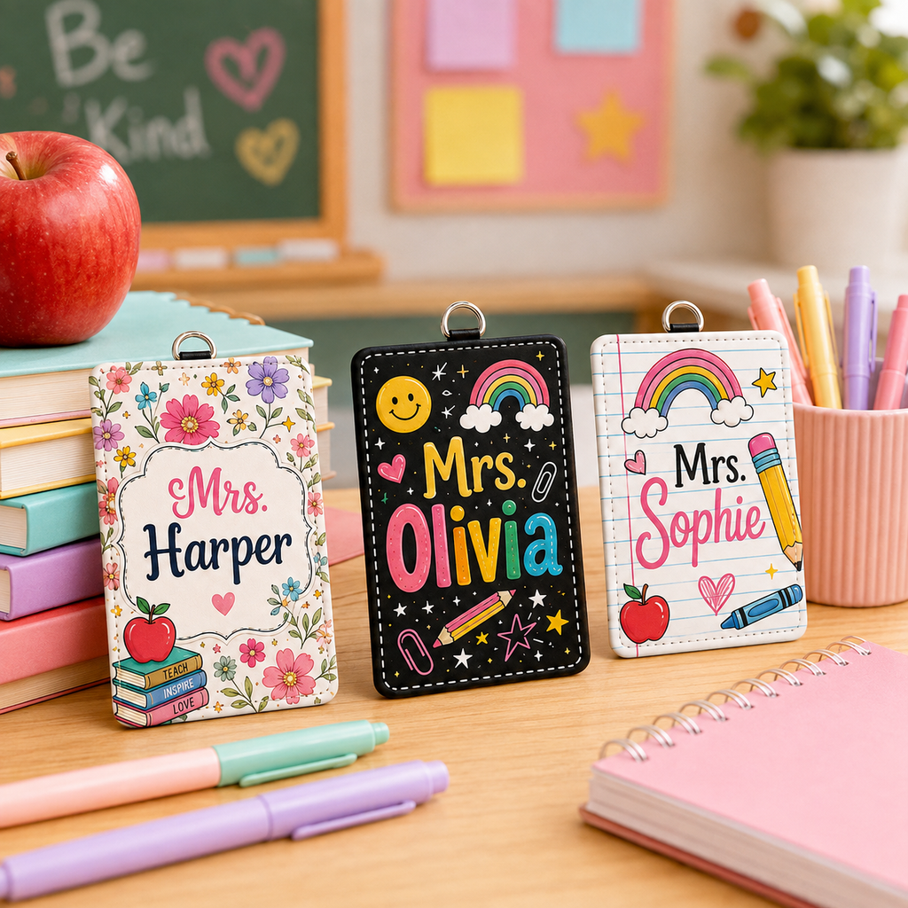 Playful Classroom Custom Name Card Holder - 5 Designs