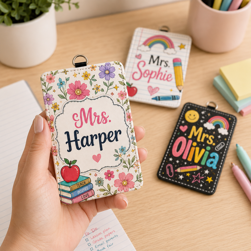 Playful Classroom Custom Name Card Holder - 5 Designs