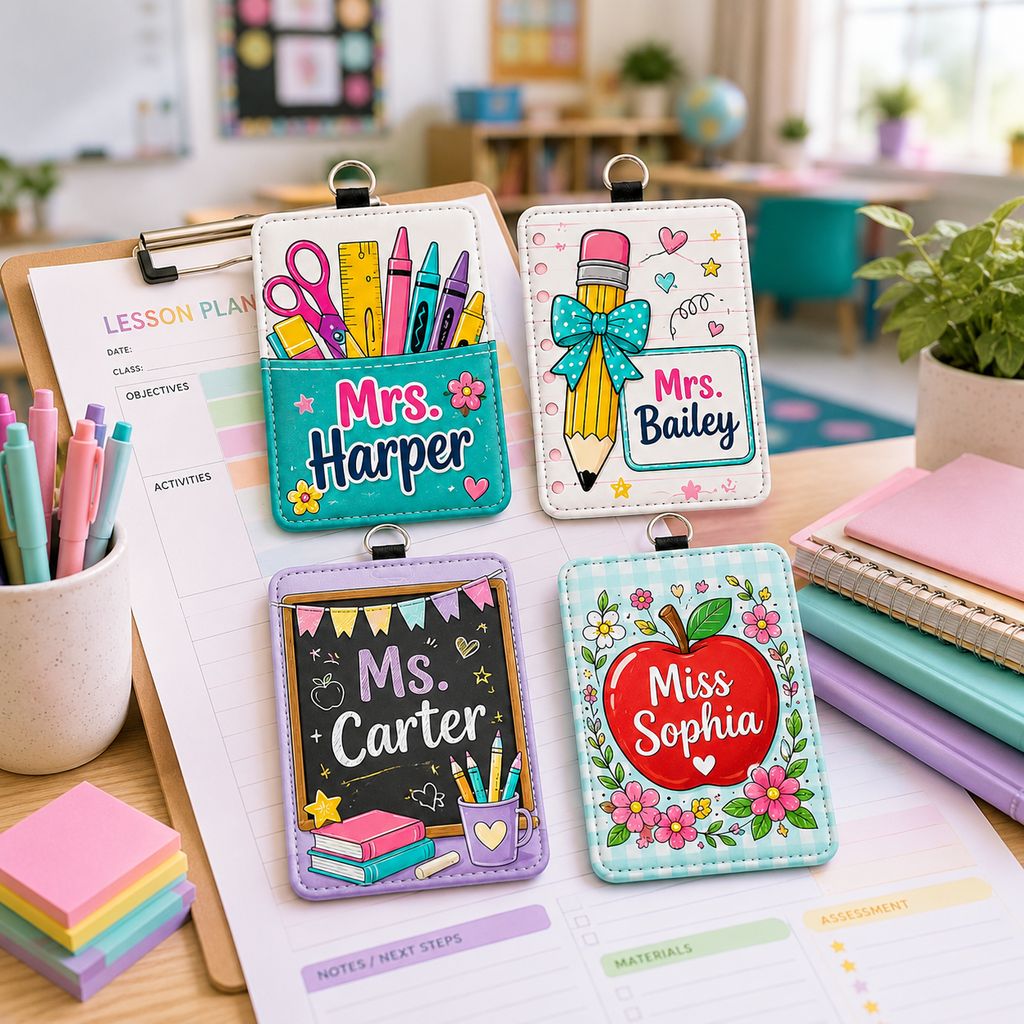 Cute Classroom Name Badge Lanyard