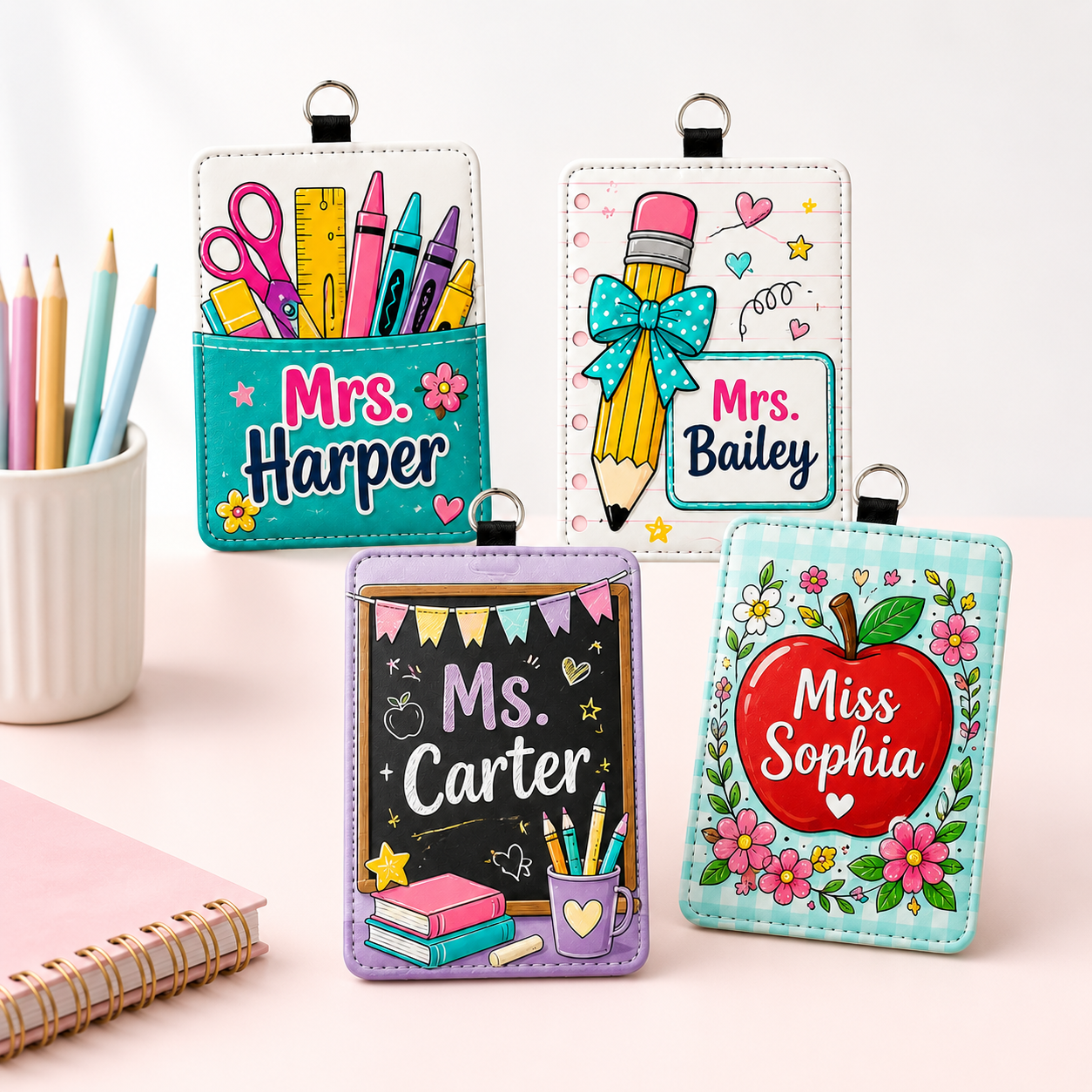 Cute Classroom Name Badge Lanyard