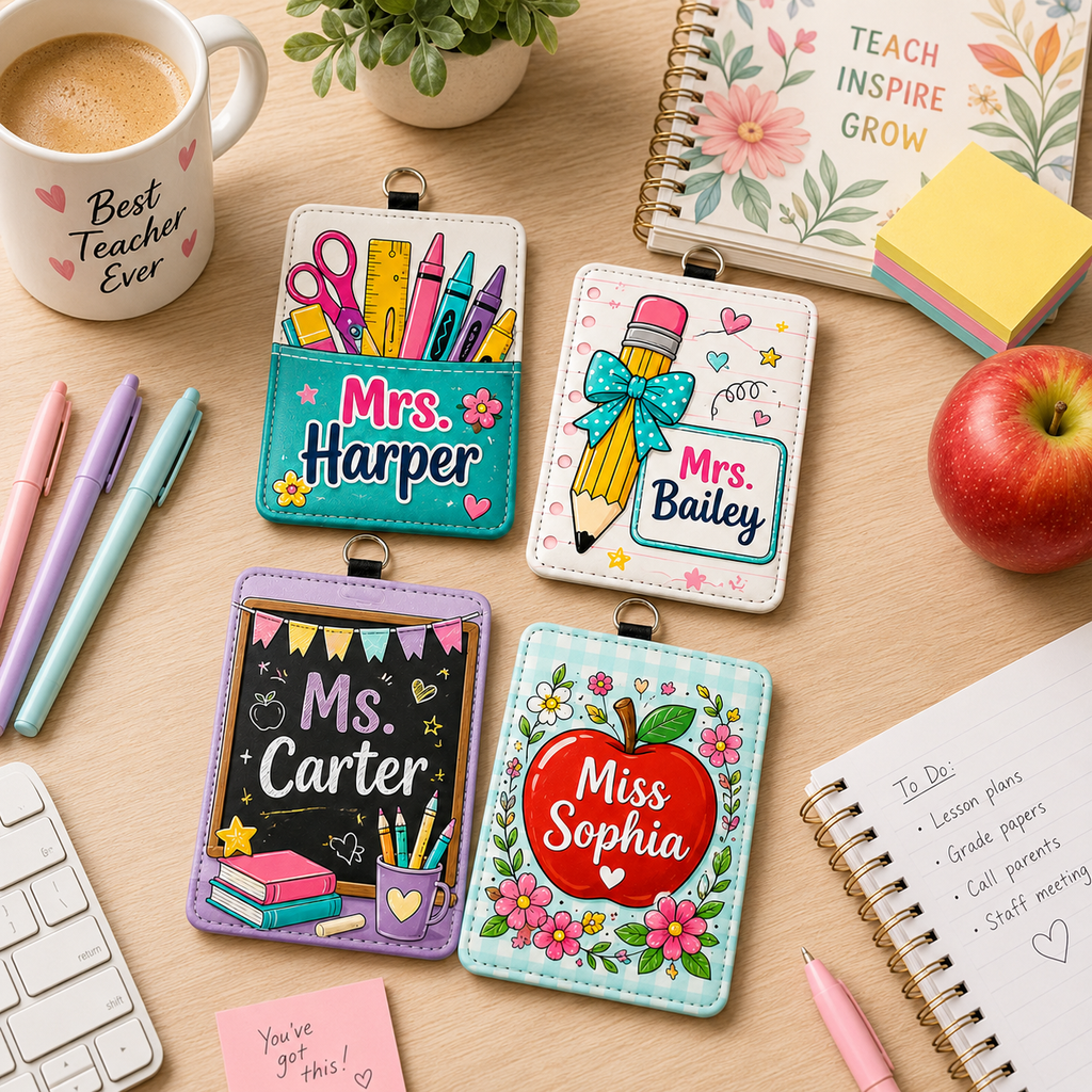 Cute Classroom Name Badge Lanyard