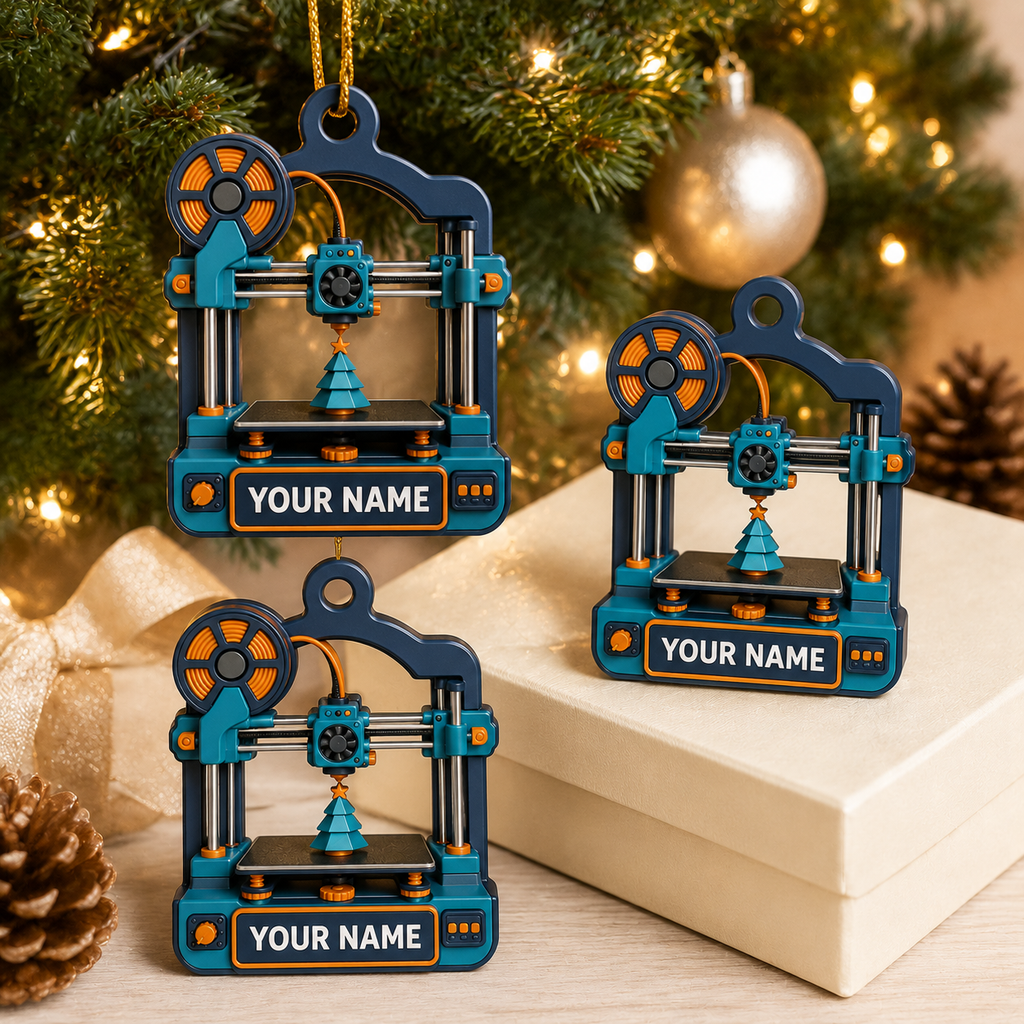 Custom Name Printer Ornament - Engineer Tech Gift