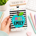 Colorful Apple Custom Name ID Card Holder