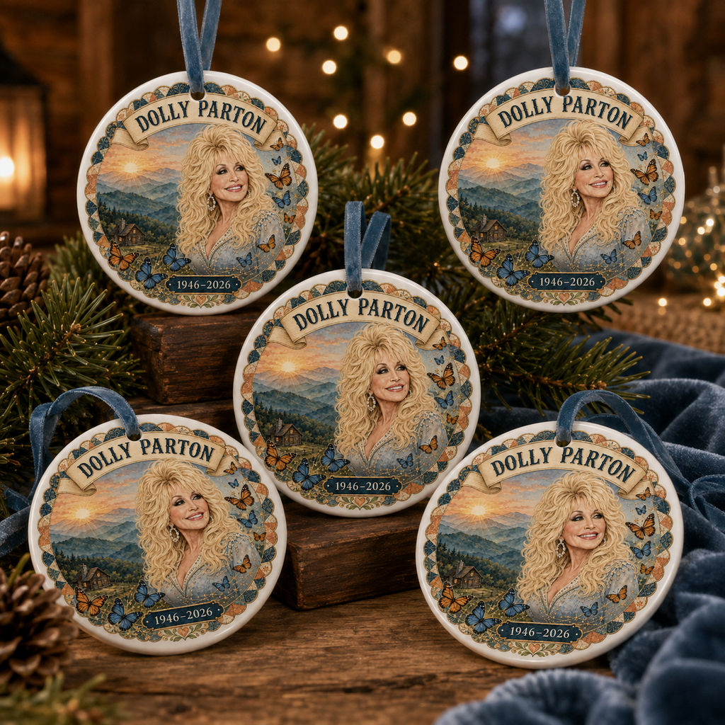 Dolly Parton 1946-2026 Ceramic Ornament