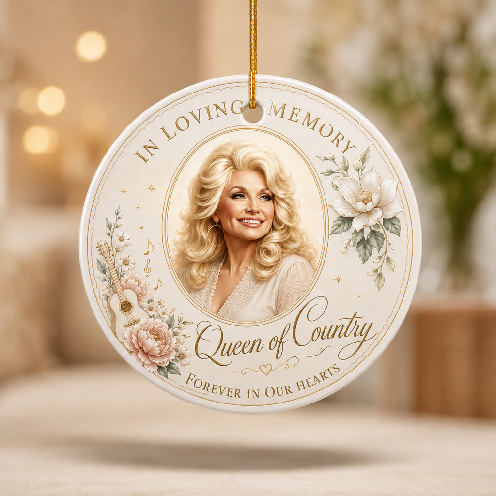 In Loving Memory Of Dolly Parton - Ceramic Ornament
