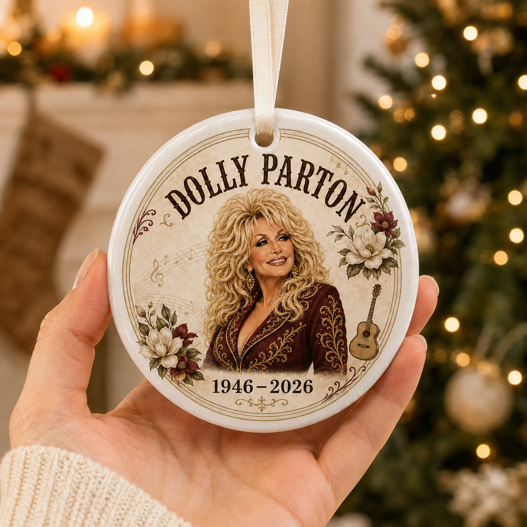 Dolly Parton Memorial Ceramic Ornament