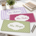 Custom Name Desk Pad – Preppy Teacher Workspace Decor