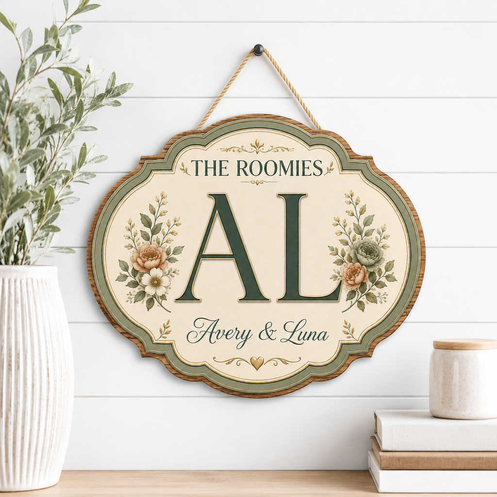 The Roomies Dorm Sign - Custom Name Sign