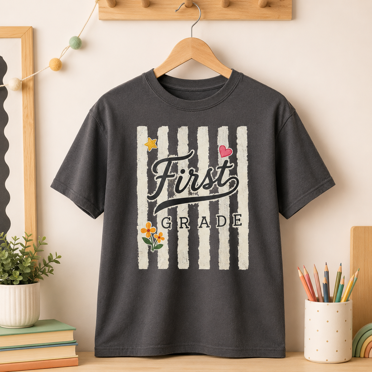 Custom Stripe Back to School Shirt