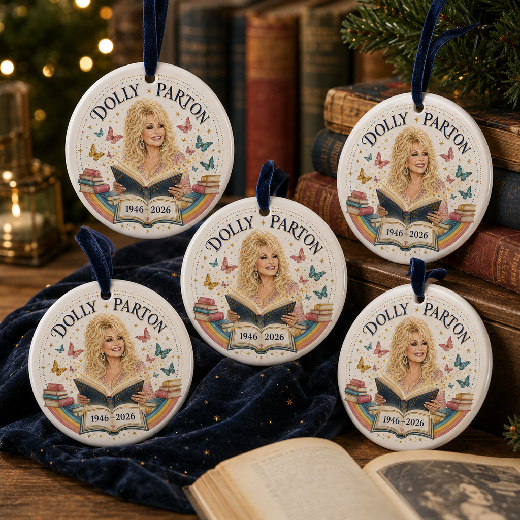 Dolly Parton Tribute 1946-2026 Ceramic Ornament