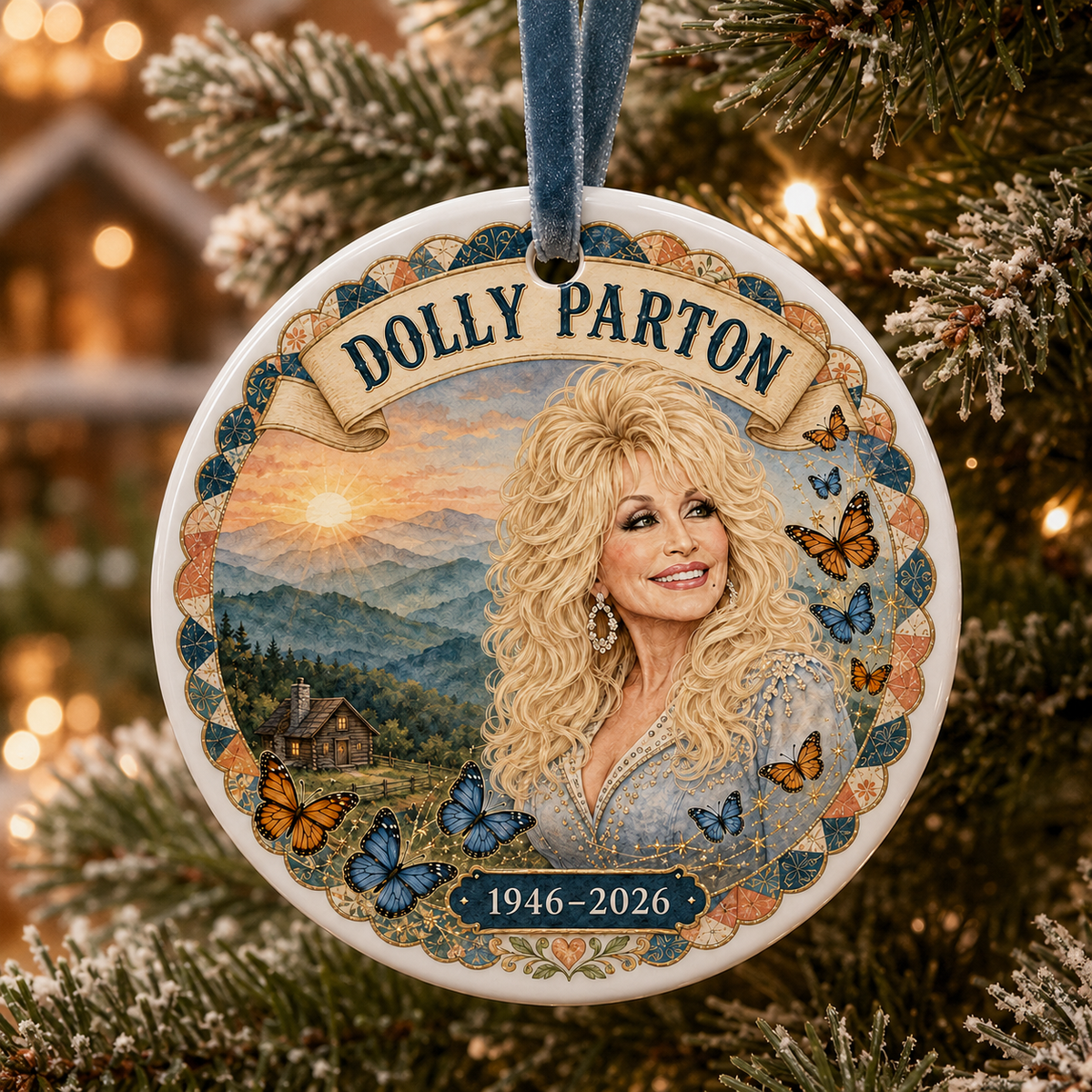 Dolly Parton 1946-2026 Ceramic Ornament