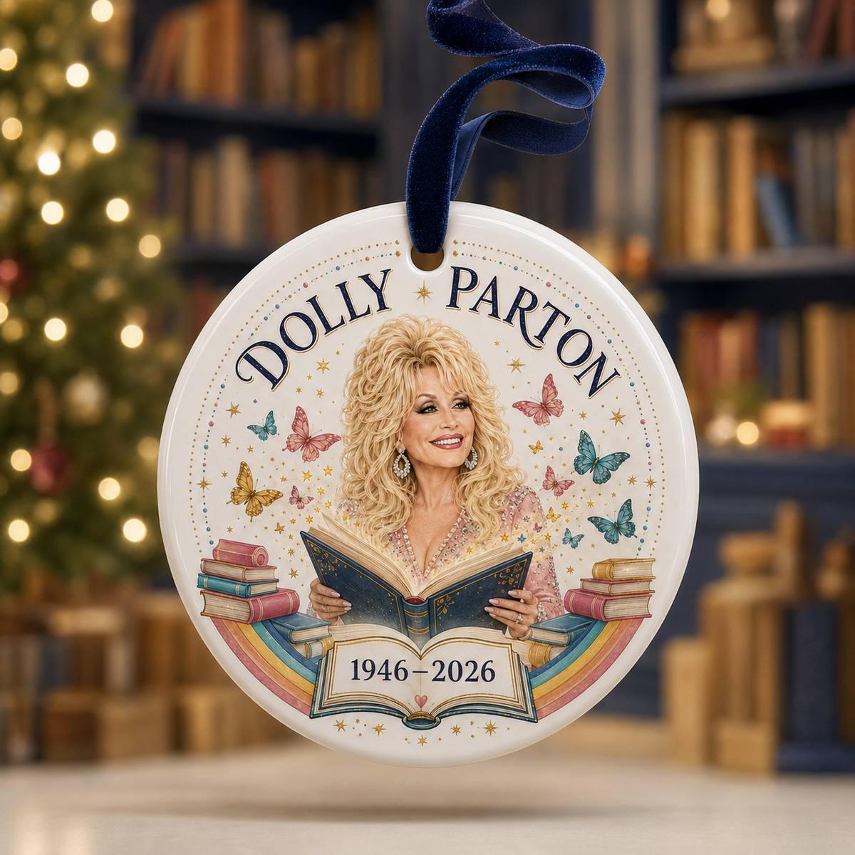 Dolly Parton Tribute 1946-2026 Ceramic Ornament